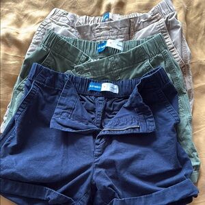 Old Navy Women's Shorts Set - Blue, Green, tan (khaki)